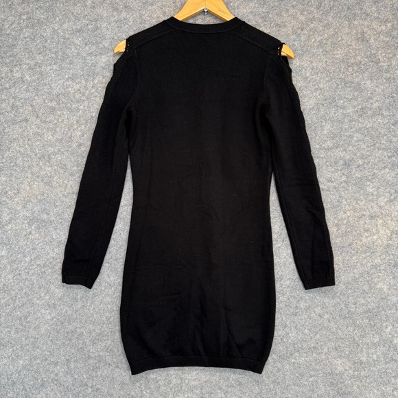 Anne Fontaine Rachel Long Cardigan Sweater Womens Small (36) Wool Blend Black - Picture 10 of 12